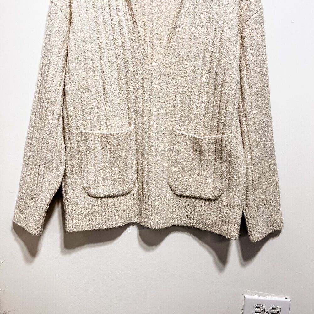 J. Crew Collared Cotton-bouclé Beach Sweater Size XS in Ivory - Picture 6 of 8